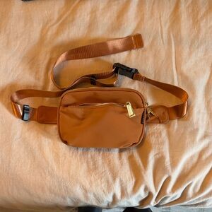 Elegant Tan Women's Belt Bag